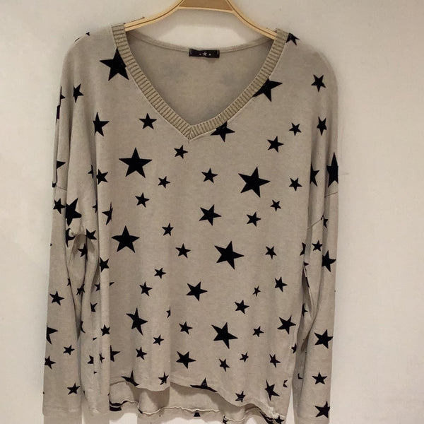 Star Print Sweater - Italian