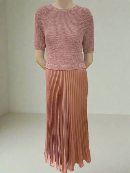 Pleat Skirt Dress