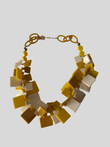 Acetate Cube Necklace