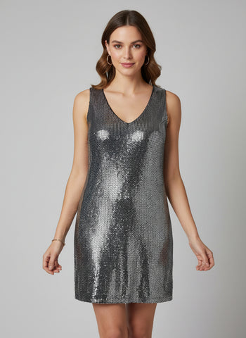 Sleeveless V-Neck Dress