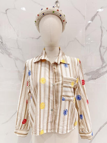 Stripe  Cotton Shirt
