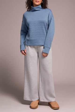 Long Sleeve Funnel Neck Top