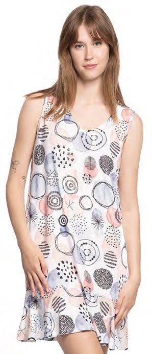 Sleeveless Print Dress