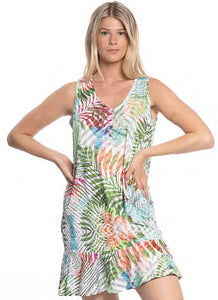 Sleeveless Print Dress