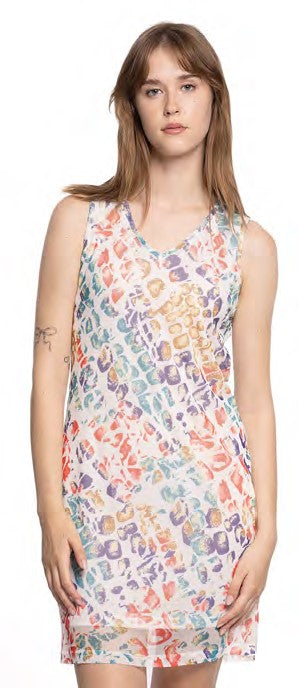 Sleeveless Print Dress