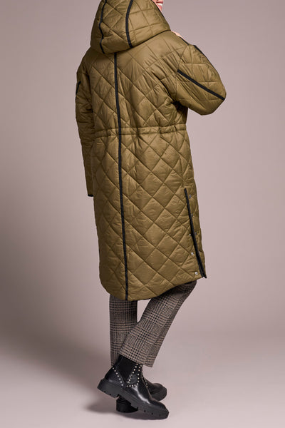Zip/Front Reversible Puffer With Hoodie