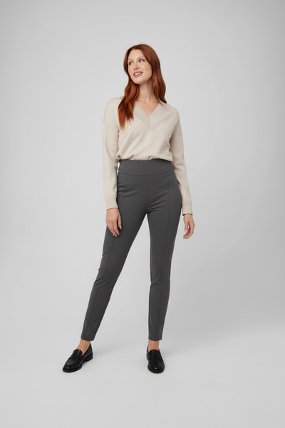 Detail Waist Ponte Pants