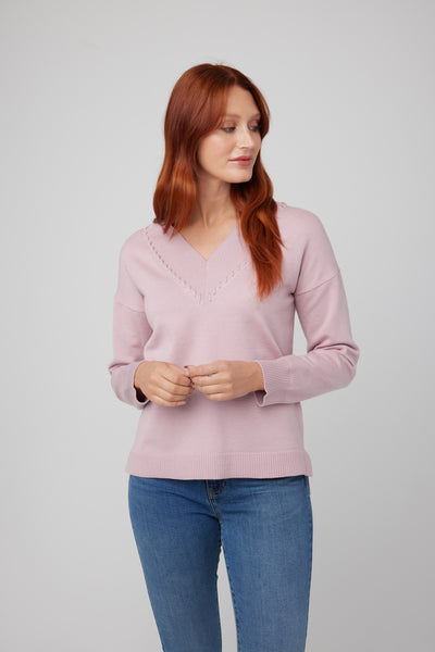 Long Sleeve V-Neck Sweater