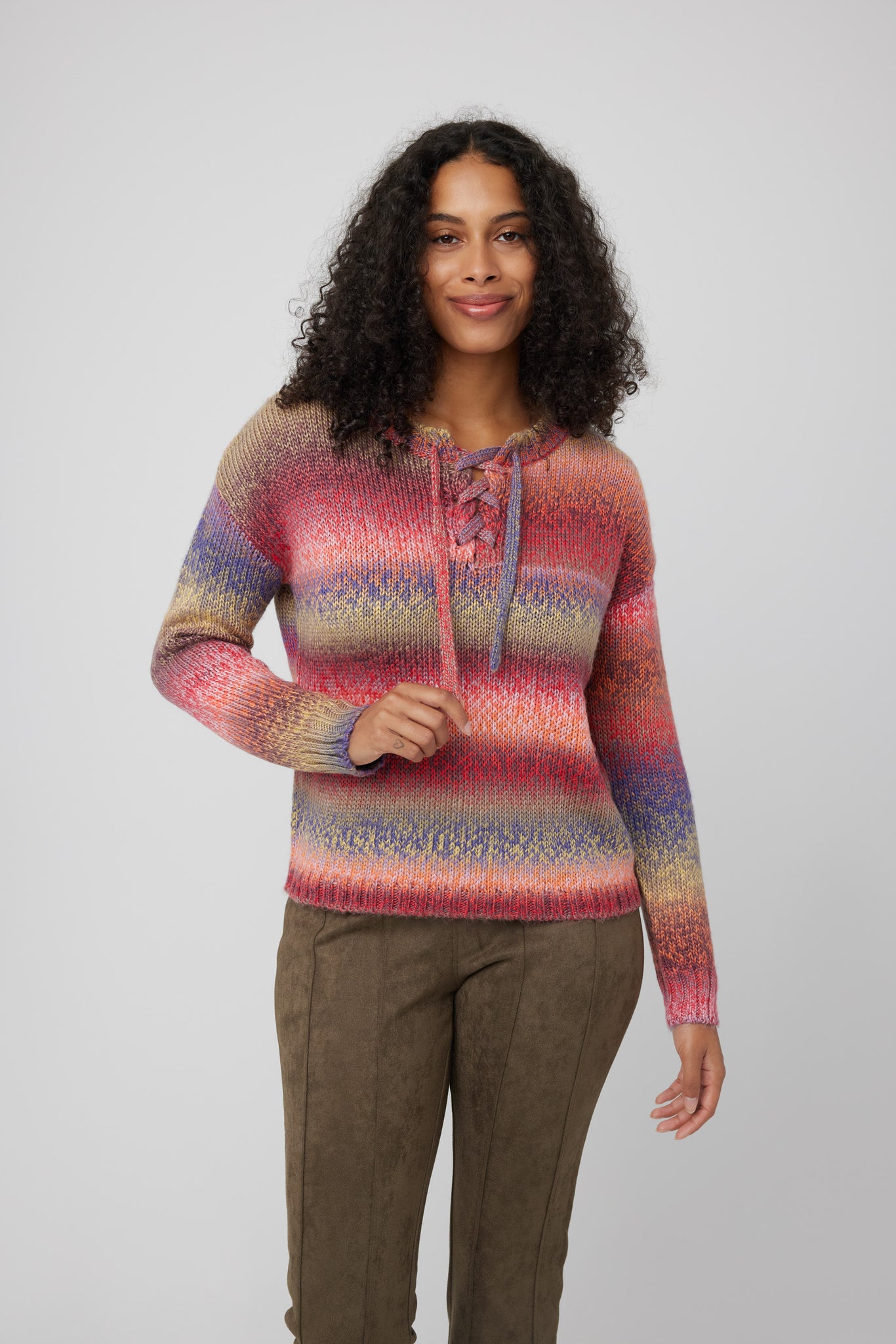 Lace Neck Sweater