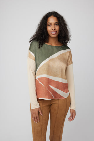 Long Sleeve Print Top