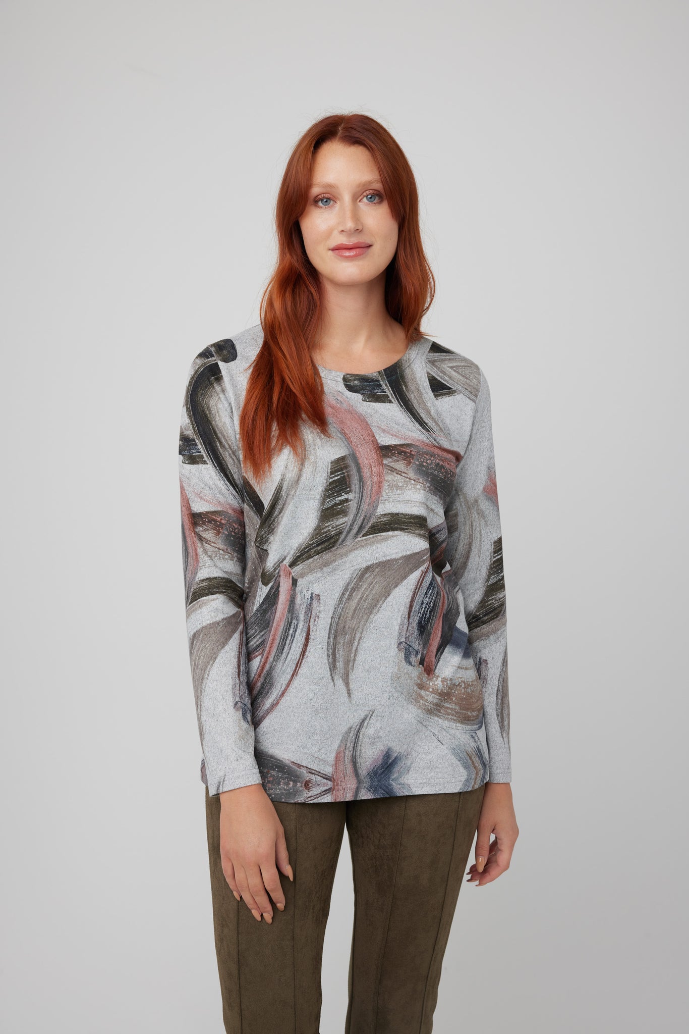 Long Sleeve Print Top