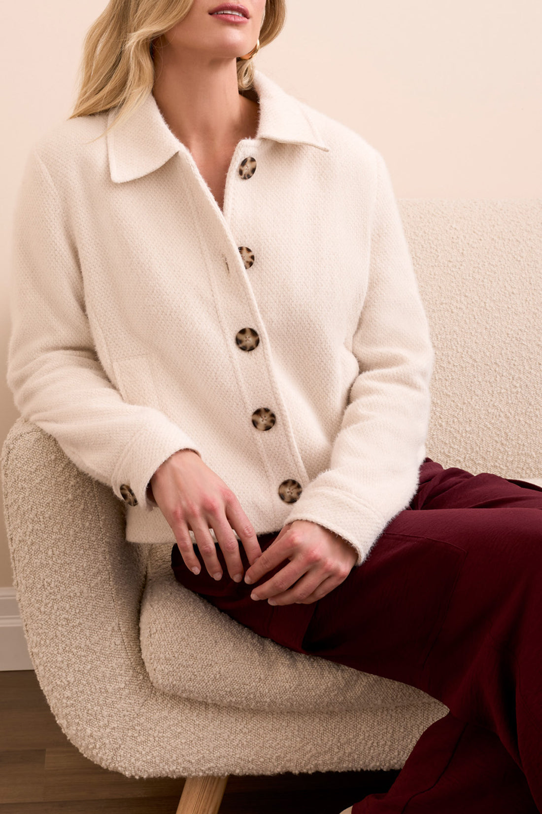 Button Front Lined Jacket