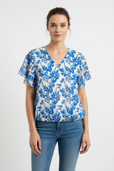 Short Sleeve Print Top