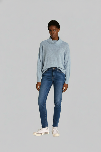 Long Sleeve Loose Turtle Neck Sweater