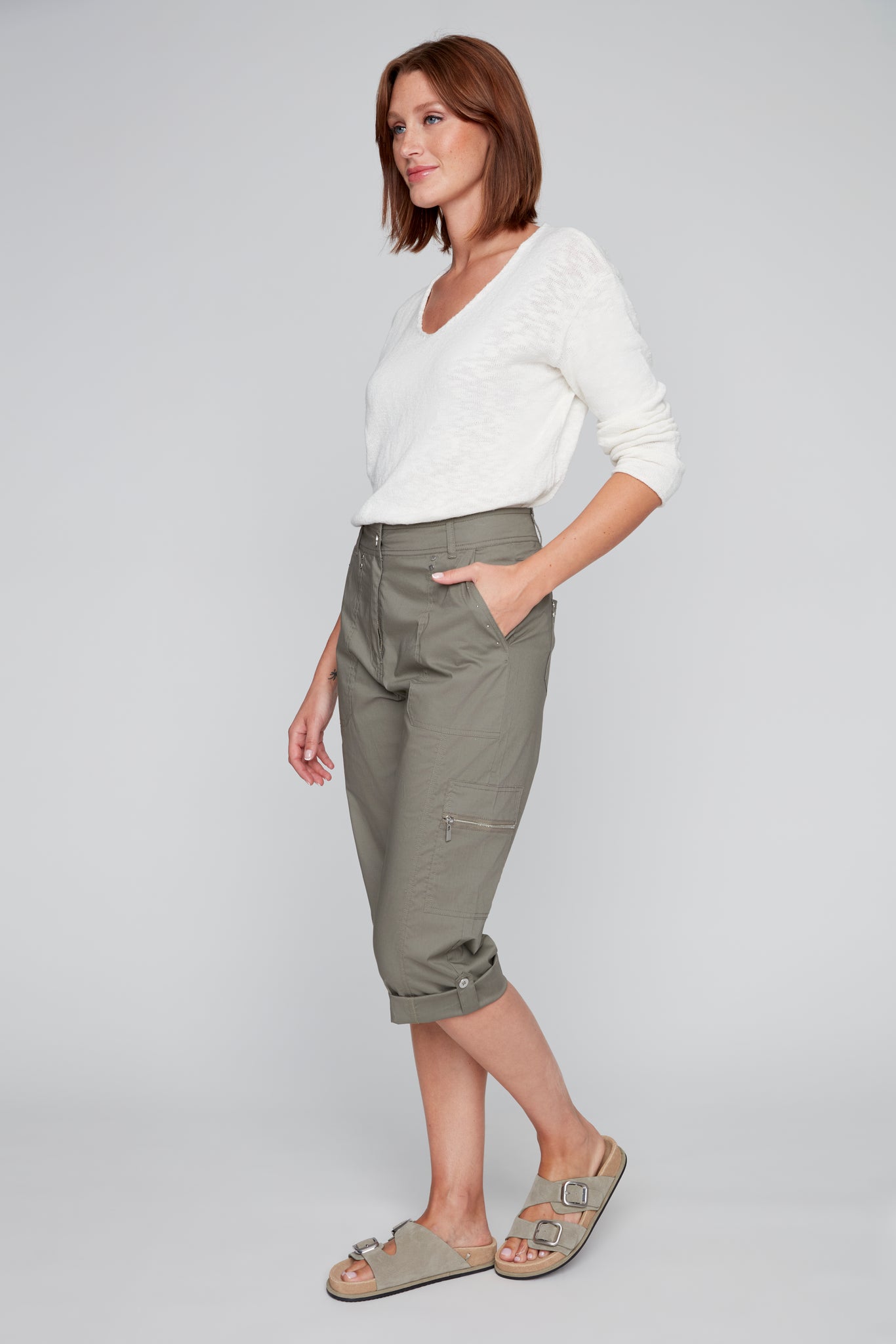 Cargo Cropped Pants