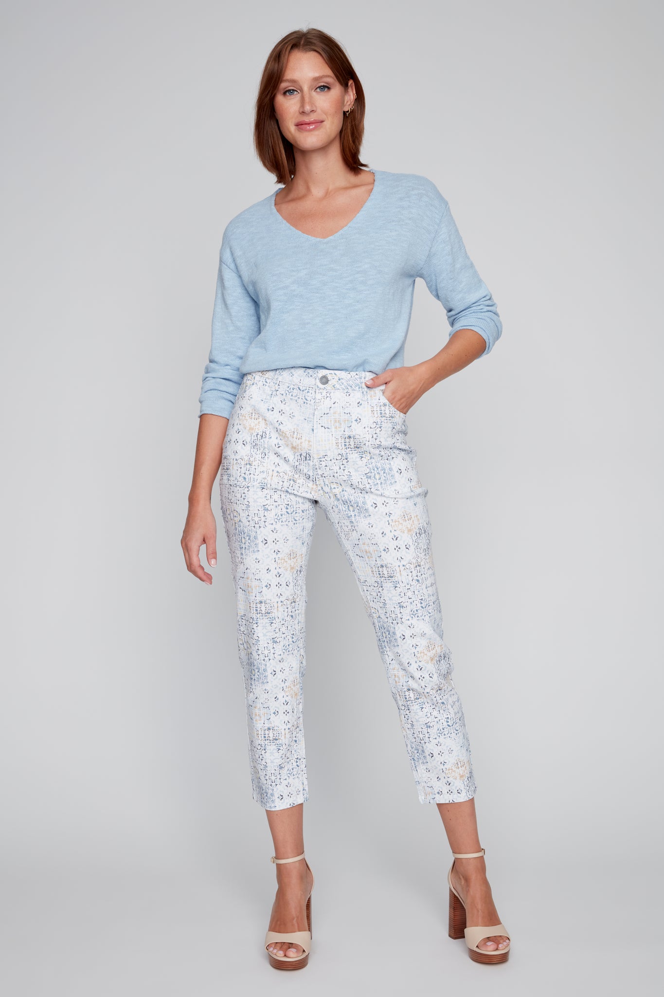 Printed Cotton Pants
