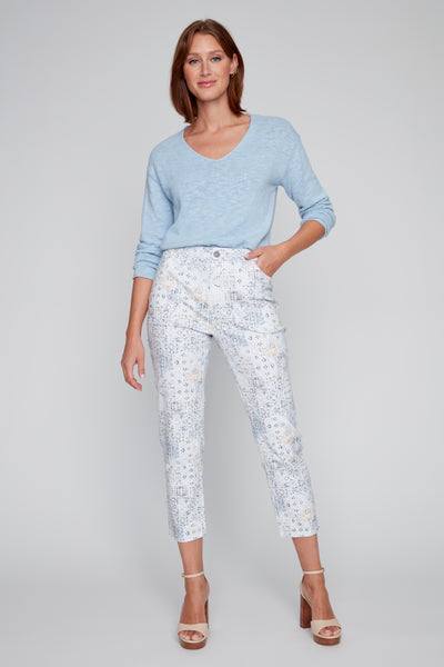 Printed Cotton Pants