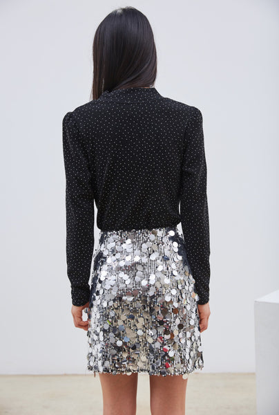 Long Sleeve Lurex Top