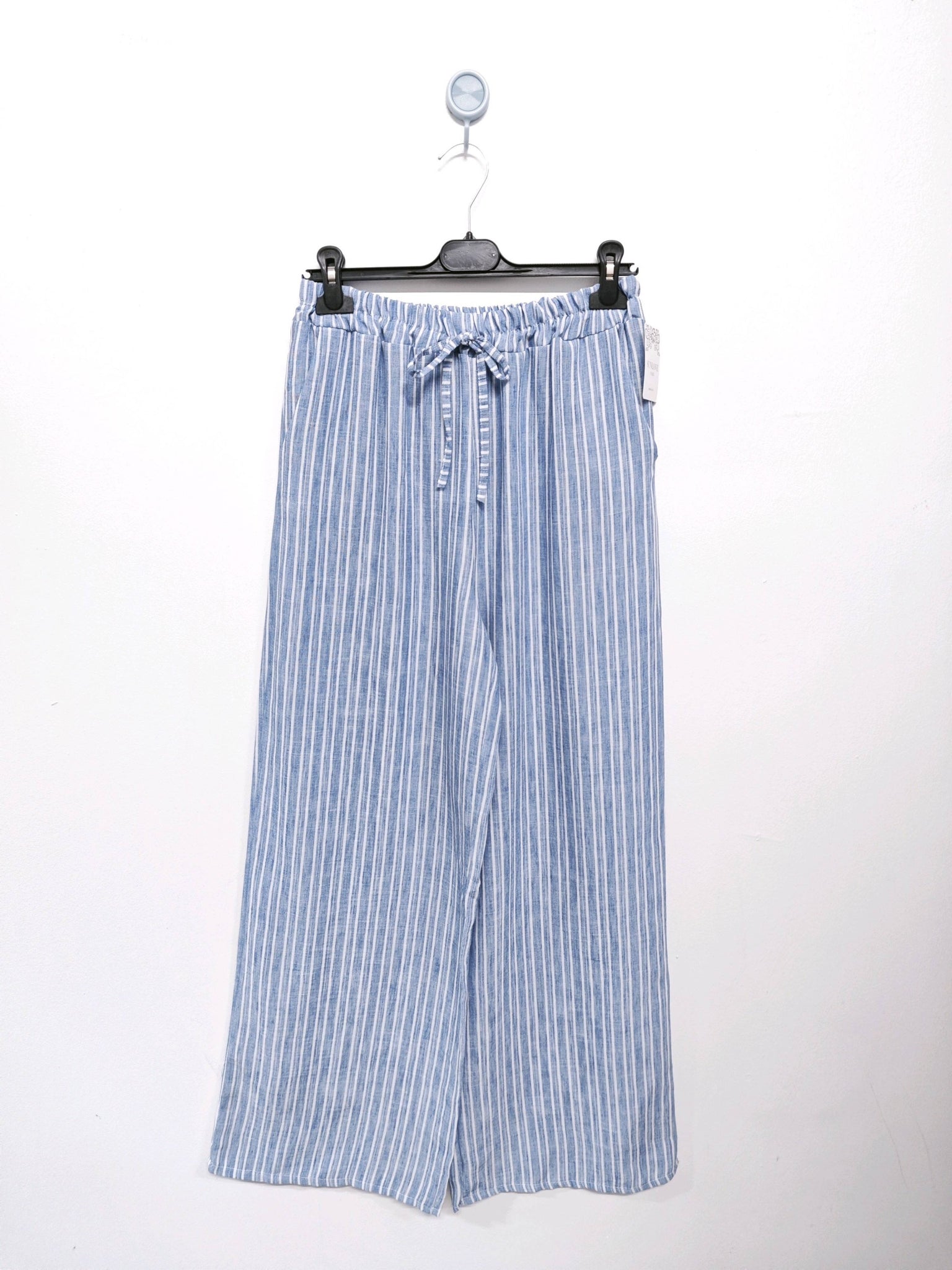 Stripe Cotton/Linen Pants