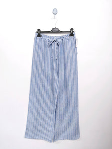 Stripe Cotton/Linen Pants