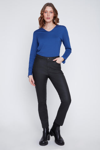 Stud Detail Wax Pants