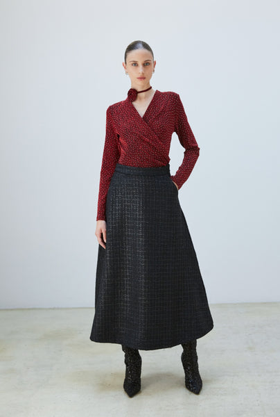 Long Sleeve Lurex Top
