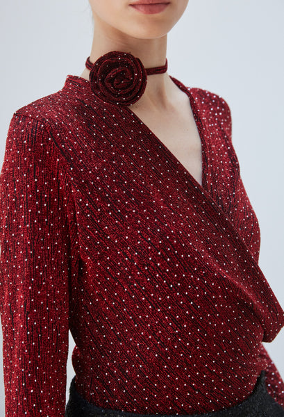 Long Sleeve Lurex Top