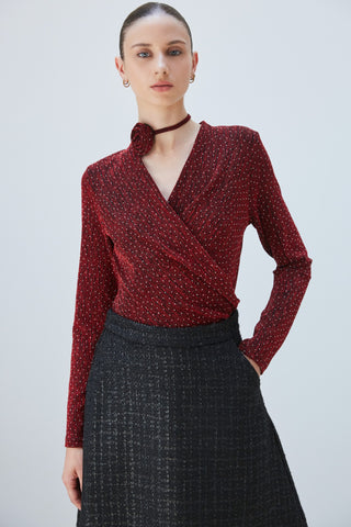 Long Sleeve Lurex Top