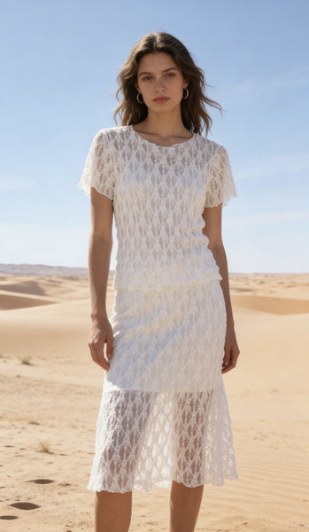 Long Lace Skirt