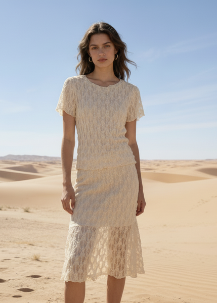 Long Lace Skirt