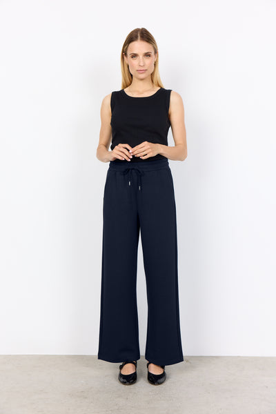 Wide Leg Elastic Band Casual Pant
