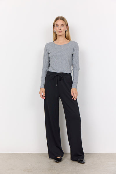 Wide Leg Elastic Band Casual Pant