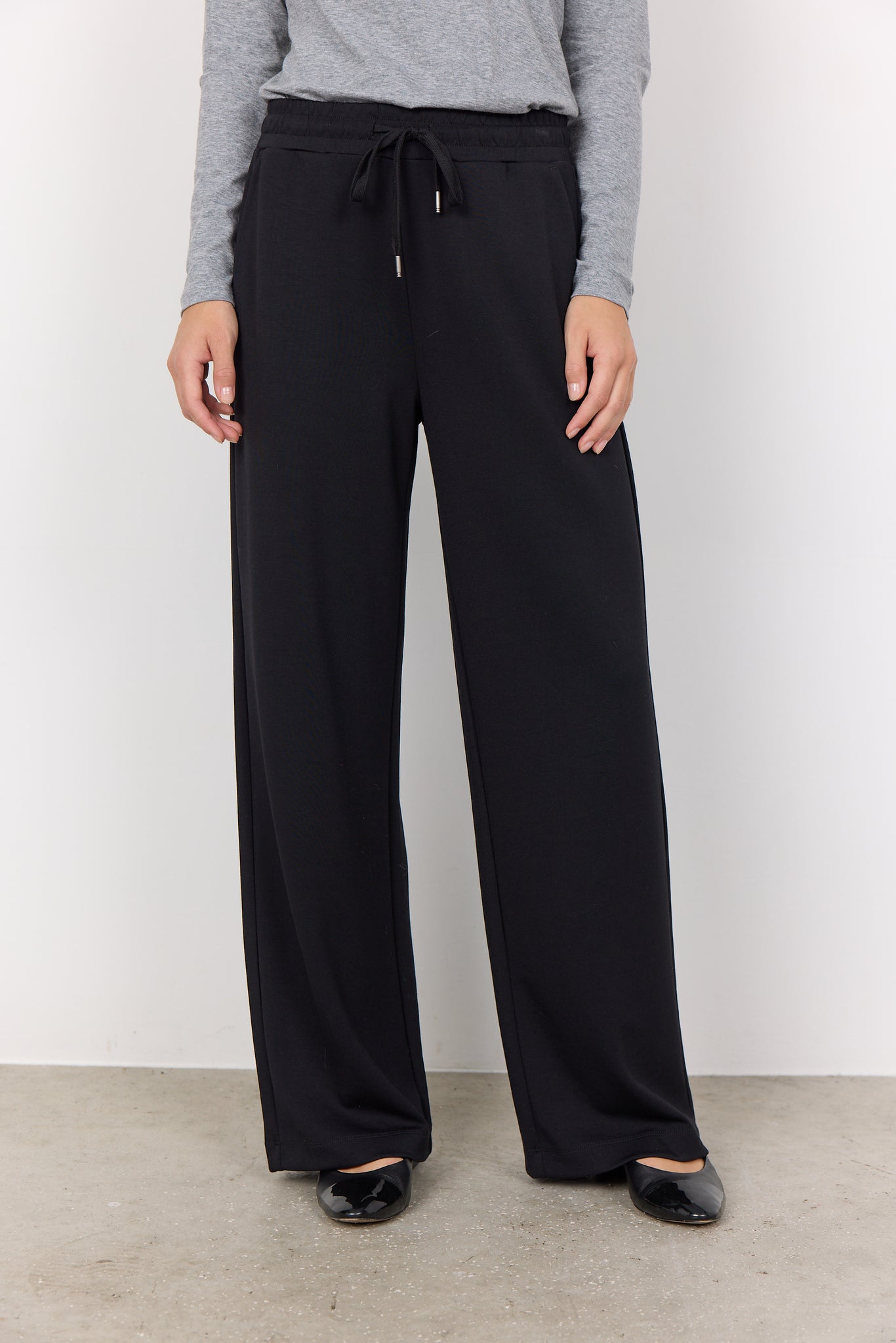 Wide Leg Elastic Band Casual Pant