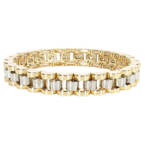 2 Tone Metal Bracelet