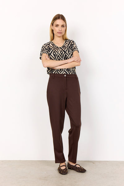 Short Sleeve Geo Print Top