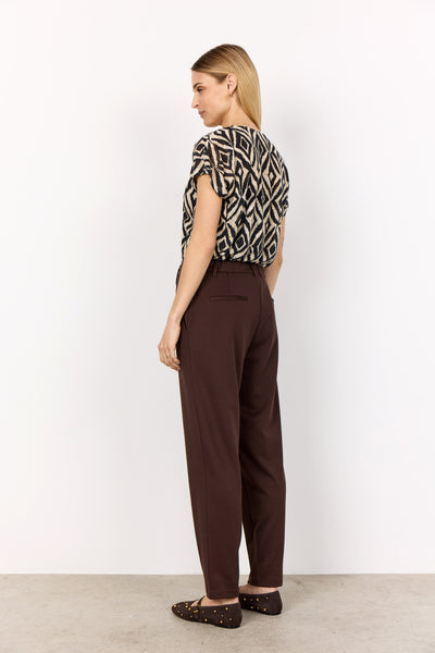 Short Sleeve Geo Print Top