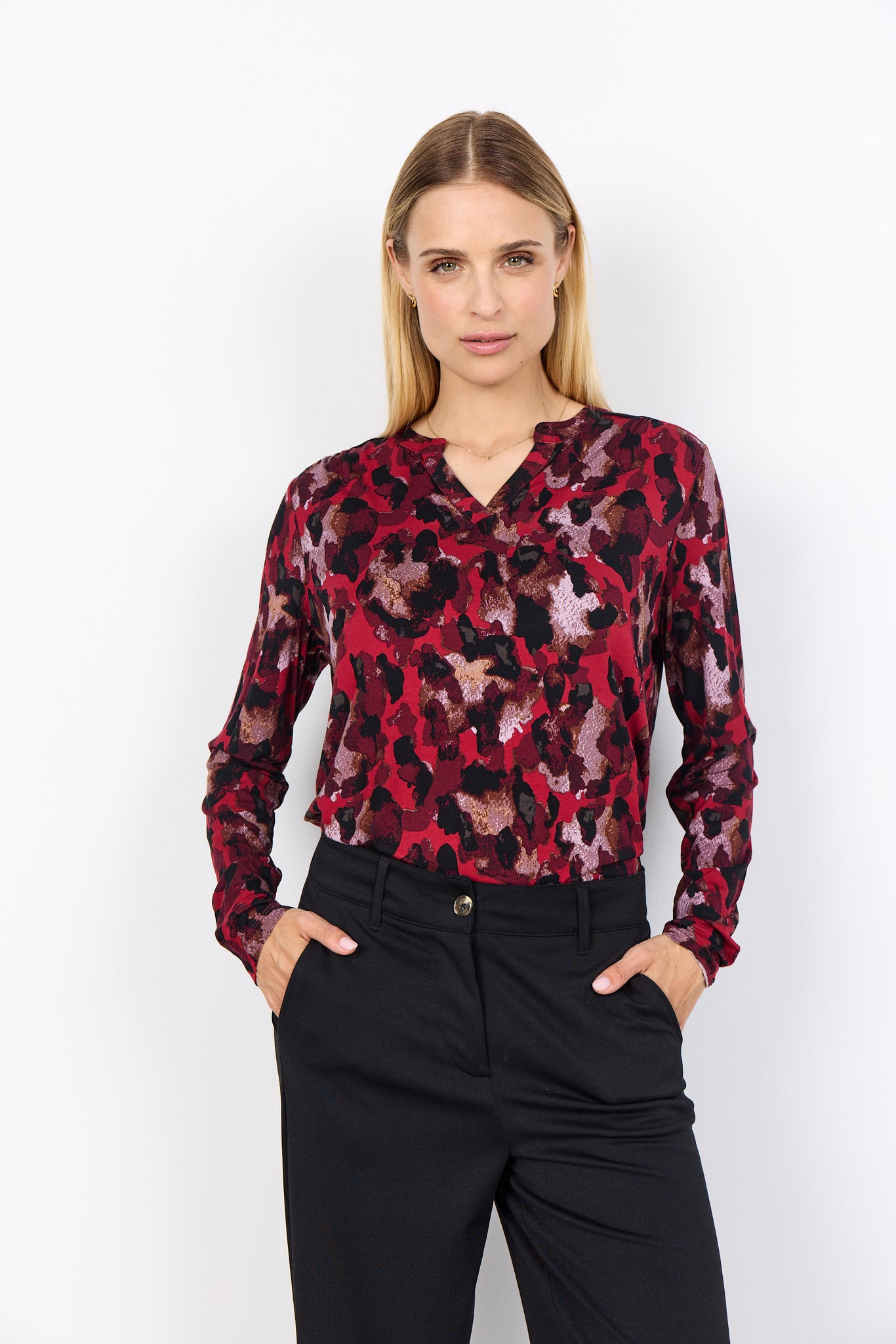 Long Sleeve Printed Top