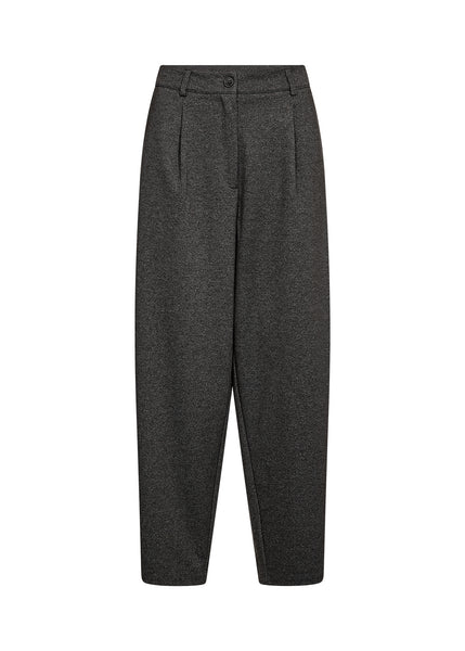 High Waist Textured Pants