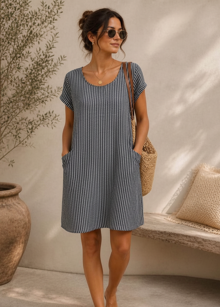 Stripe Cotton Dress