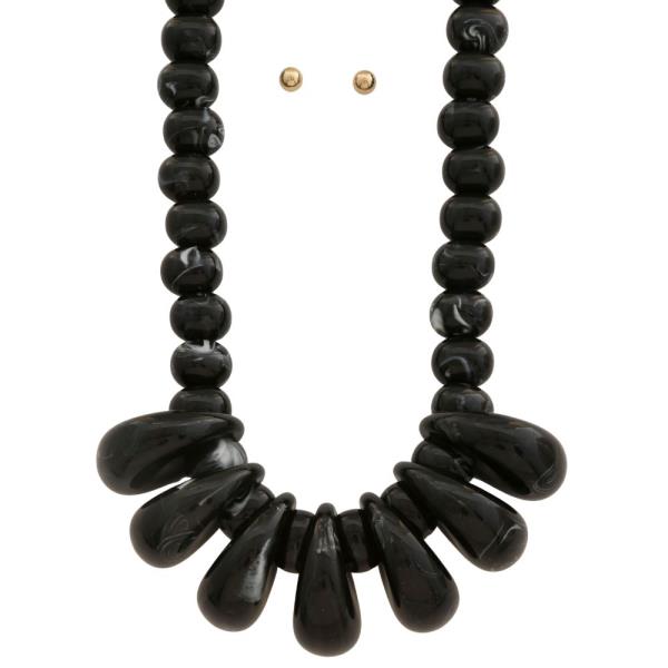Acetate Beaded Necklace