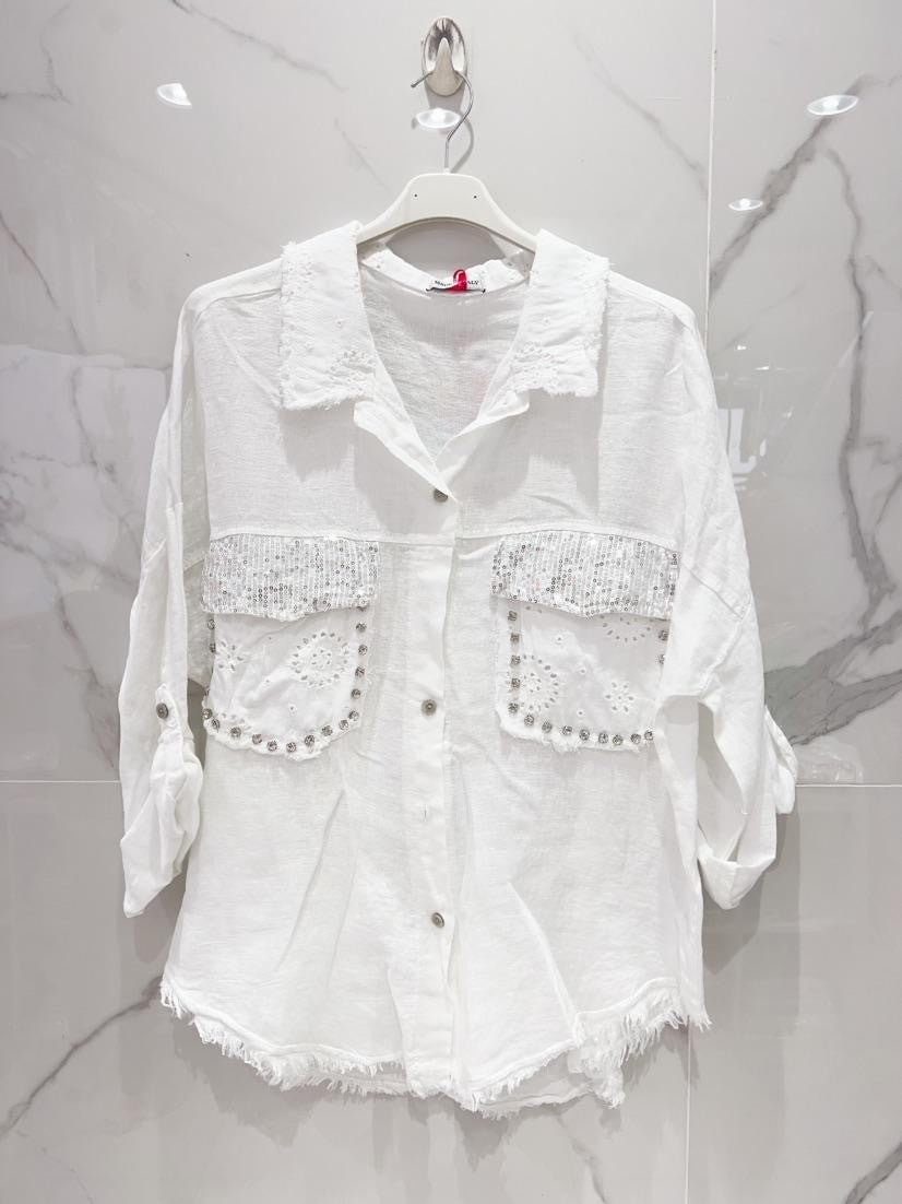 Detail Pocket Linen Shirt