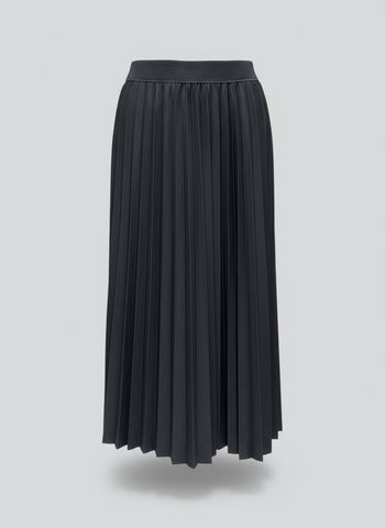 Pleat Ultra Suede Skirt