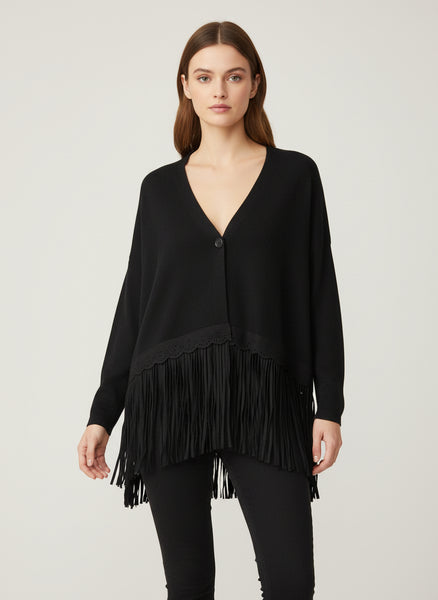 Fringe Bottom Cardigan