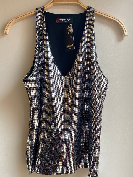 Sleeveless V-Neck Top