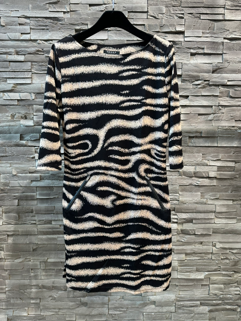 3/4 Sleeve Print Dress