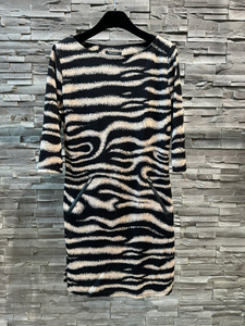 3/4 Sleeve Print Dress