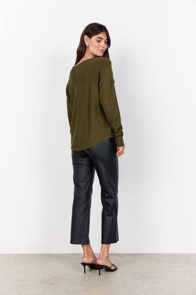 Long Sleeve Button Back Sweater
