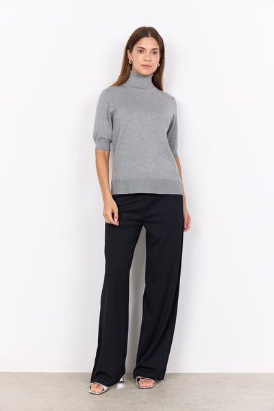 Short Sleeve Turtle Neck Sweater
