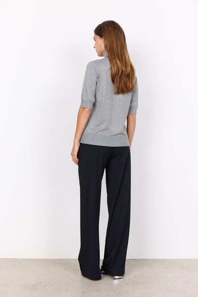 Short Sleeve Turtle Neck Sweater
