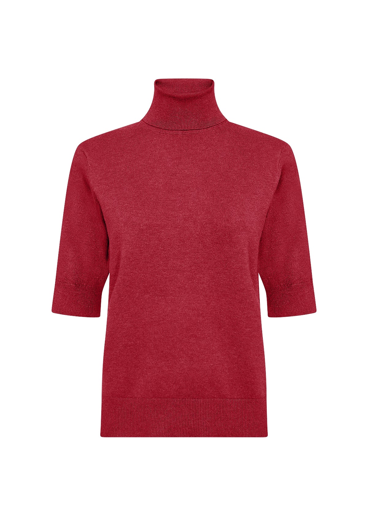 Short Sleeve Turtle Neck Sweater